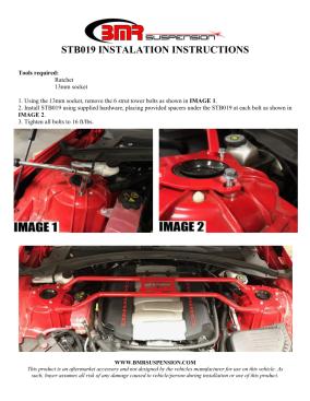 BMR Installation Instructions for STB019