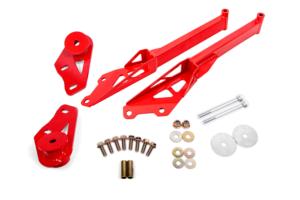 High Resolution Image - CB762 BMR IRS Subframe Support Brace System For S650 Mustangs - BMR Suspension