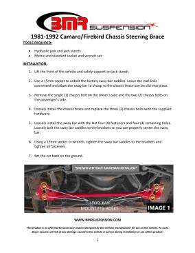 BMR Installation Instructions for CB002R