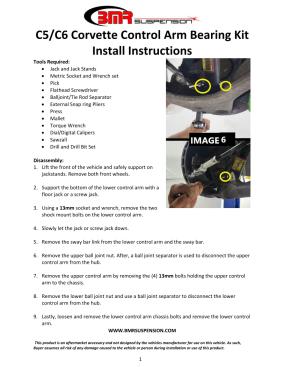 BMR Installation Instructions for CBK556
