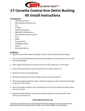 BMR Installation Instructions for CBK571