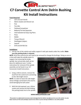 BMR Installation Instructions for CBK572