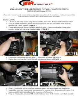 BMR Installation Instructions for KM020