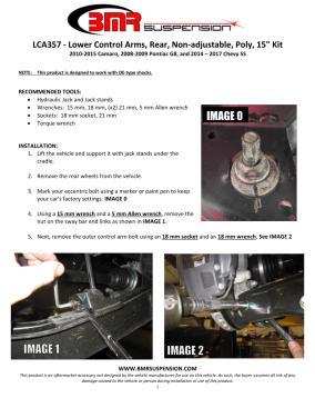 BMR Installation Instructions for LCA357