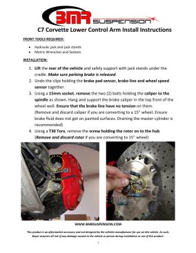 BMR Installation Instructions for LCA570