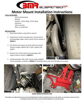 BMR Installation Instructions for MM008