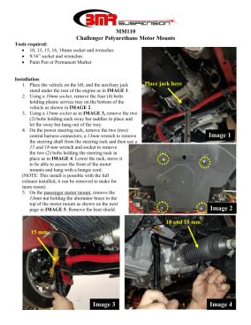 BMR Installation Instructions for MM110