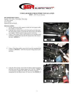 BMR Installation Instructions for RS003