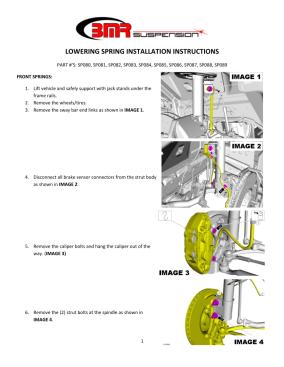 BMR Installation Instructions for SP086